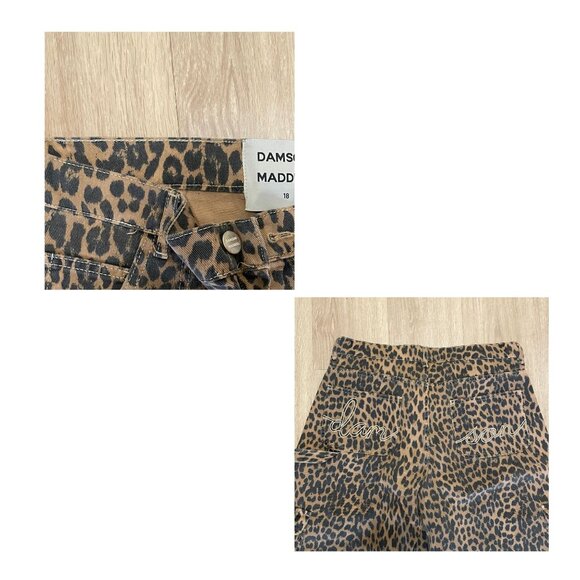 Viral Damson Madder Dion Leopard Cargo Jean - US 14 / UK 18 - Picture 5 of 7